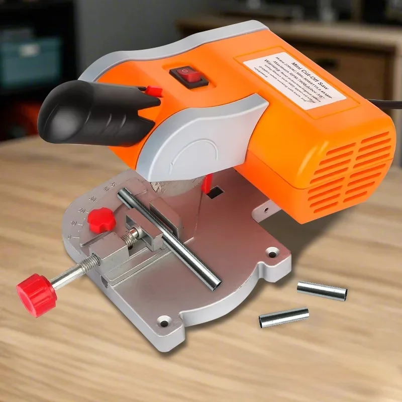 Micro Cutting Machine 45 Degree Mini Cutting Saw Bench Cut-off Saw Table Saw Diy Tools for Cutting Wood Plastic Copper