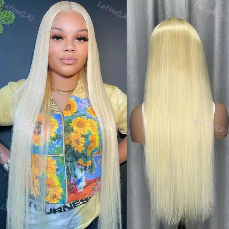 13x4 Honey Blonde 613 HD Transparent Straight 40 Inch Lace Front Wig 100% 13x6 Colored Human Hair Quality Brazilian Wigs on Sale