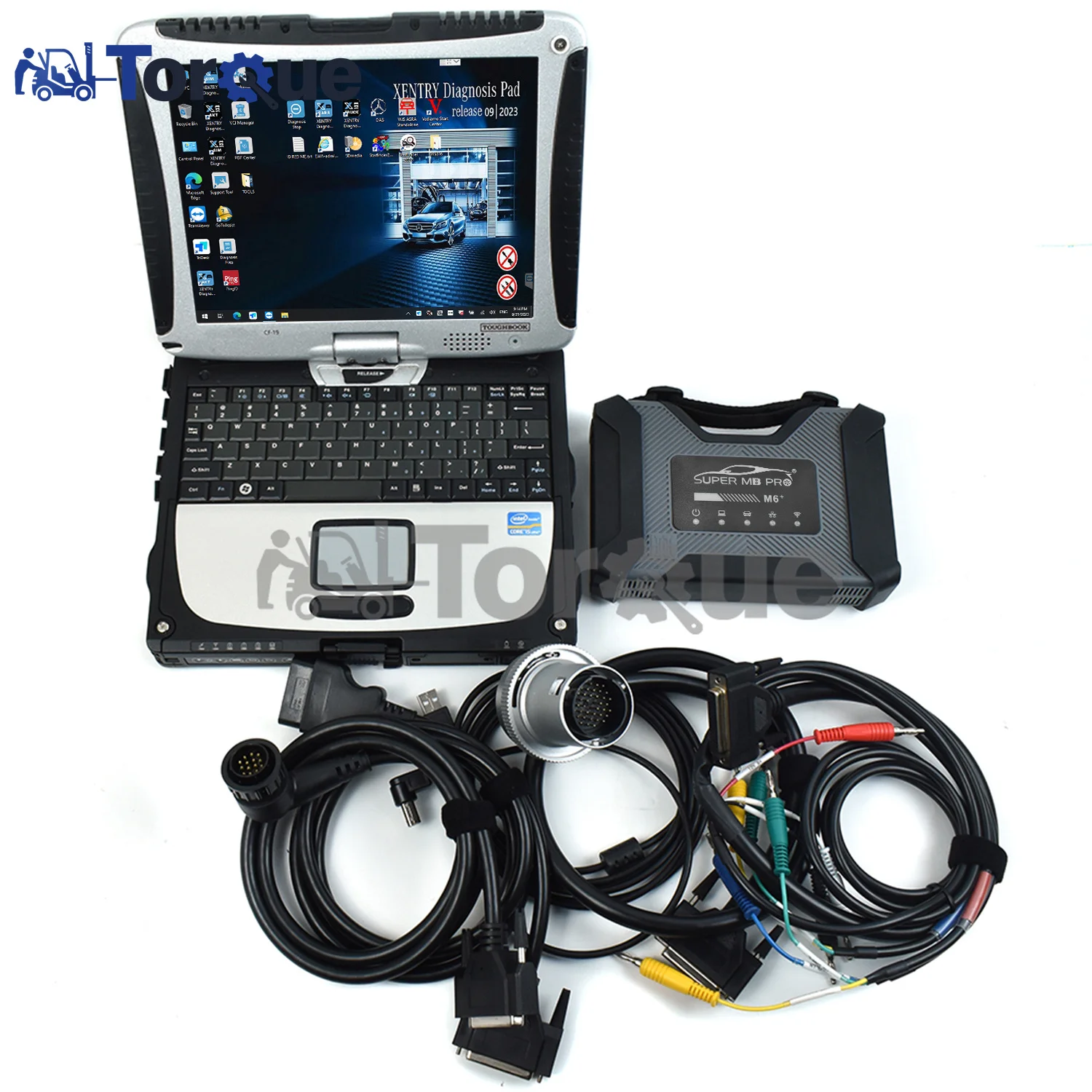 Toughbook CF19+Super MB Pro M6 Wireless Star Multiplexer Car Diagnosis Tool For Benz MB Car Truck diagnostic Tool