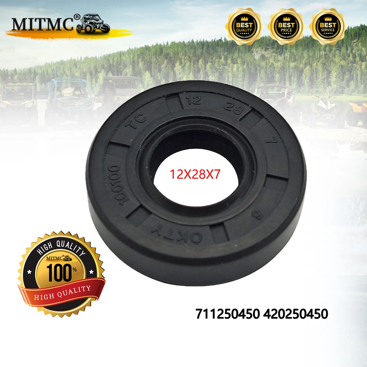 Oil Sea For MAVERICK Renegade Commander Outlander DS Traxter Quest 330 400 500 650 800 1000 ATV UTV 711250450 420250450