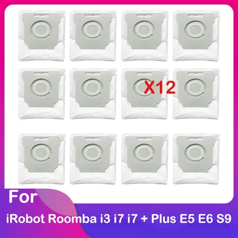 iRobot Roomba i3 i7 i7+ Plus 7550 i8 8150 i4 i6 j7 7150 E5 E6 S9 Plus용 먼지 봉투 로봇 청소기 액세서리 예비 부품