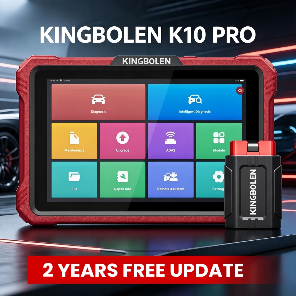 KINGBOLEN K10 PRO / K10 ELITE OBD2 Scanner - Vollsystem-Diagnosetool mit Topologiediagramm, CAN FD & DOIP Protokoll, 40+ Reset-Funktionen, 2 Jahre kostenlose Updates