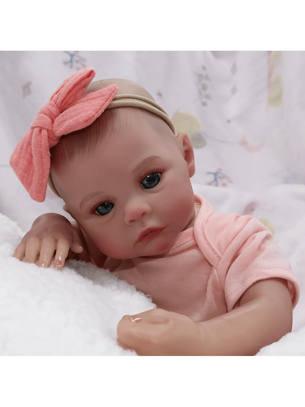 Realistyczne lalki Reborn - 45 cm, urocza, miękka lalka z winylu (TYLKO LALKI/BEZ AKCESORIÓW)