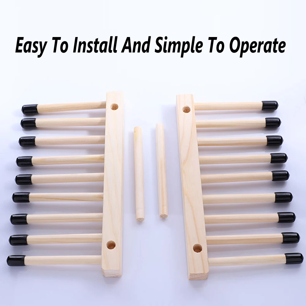 HiFi LP บันทึกไวนิลชั้นเก็บไม้ Pine ผู้ถือขาตั้งจอแสดงผลจาน Drying Rack Disc Disk ฐานคงที่