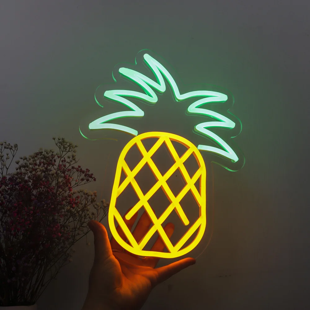 pineapple led neon sign fruit flex neon logo