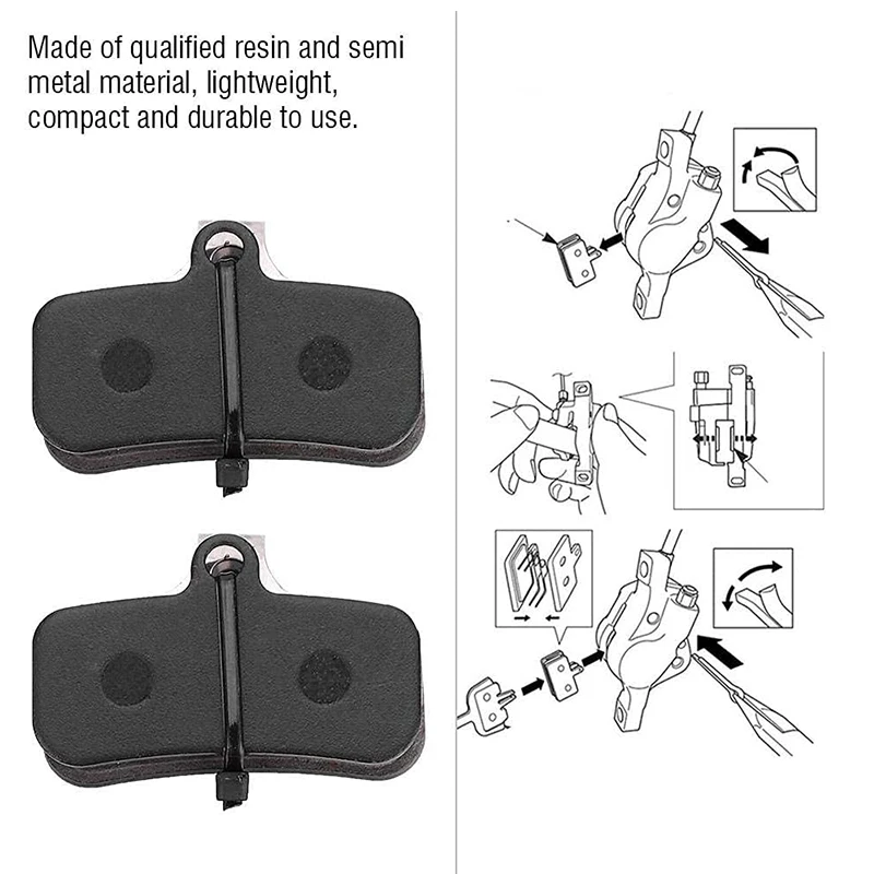 4 Pairs Bicycle Disc Brake Pads for Shimano Saint BR-M810 M820 Zee M640 XTR-M9120 Deore XT BR-M8020 M8120 M6120 BR-MT420 MT510