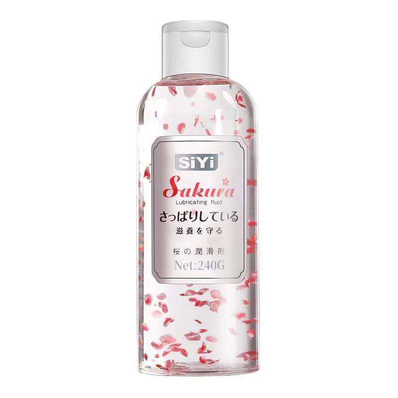 Cherry Blossom Water Based Lube Gel for Women, Personal Lubricant 240g, Moisturizing Adult Love Gel for Foreplay & Dryness Care
