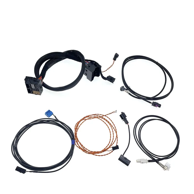 mqb-car-mib2-std2-zr-nav-discover-pro-radio-adapter-cable-wire-harness-with-2-to-2-cable-for-golf-7-mk7-passat-b8-tiguan