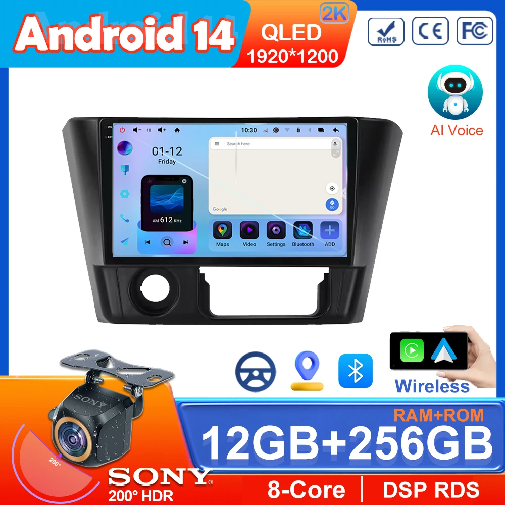 

For Mitsubishi Lancer 1995 - 2001 Android 14 Car Radio Stereo Head Unit Multimedia Player GPS Navigation Wireless Carplay Screen