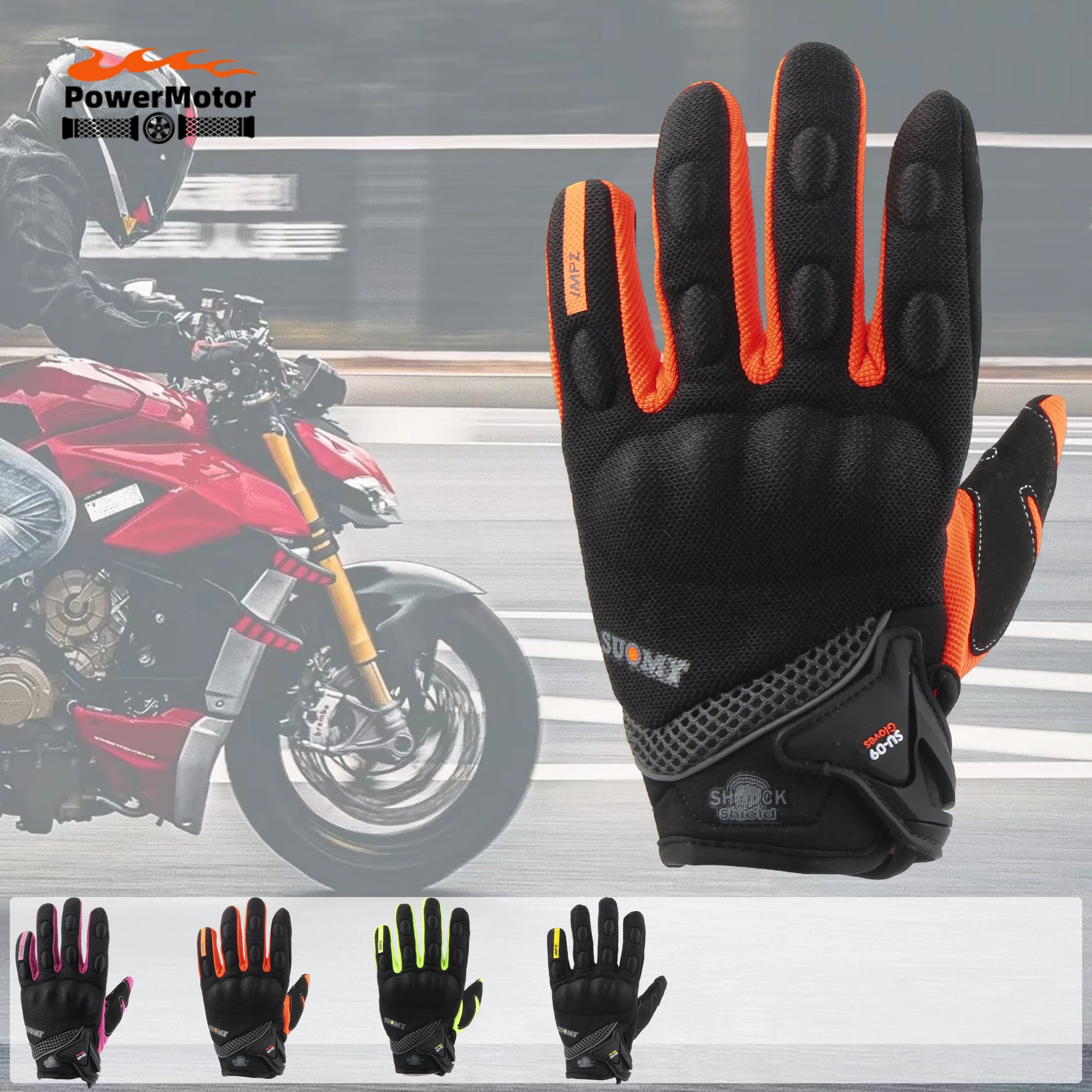 

Motorcycle Men Women Summer Gloves For Yamaha KTM Mesh Breathable Quality Stylishly Antiskid Wearable Touch Size S-XXL