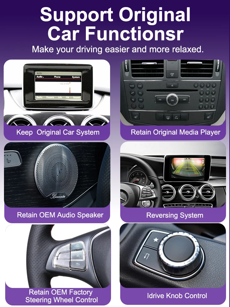 AUTOTOP 10,25 "Linux Touchscreen Auto Radio Für Mercedes Benz CLS W218 2010-2018 Drahtlose Carplay Android Auto airplay Mirroring – Detail 6