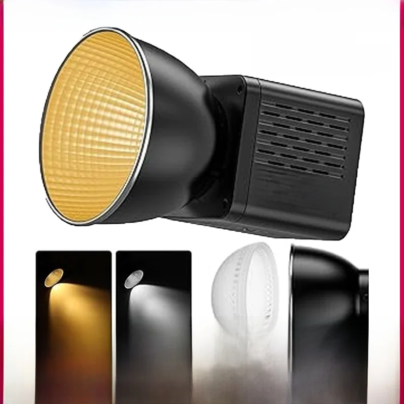 Ulanzi L023 40W Pro Portable LED Video Light Bi-Color COB Photographic Studio Light 2500K-6500K 3400mAh for Video Live-streaming