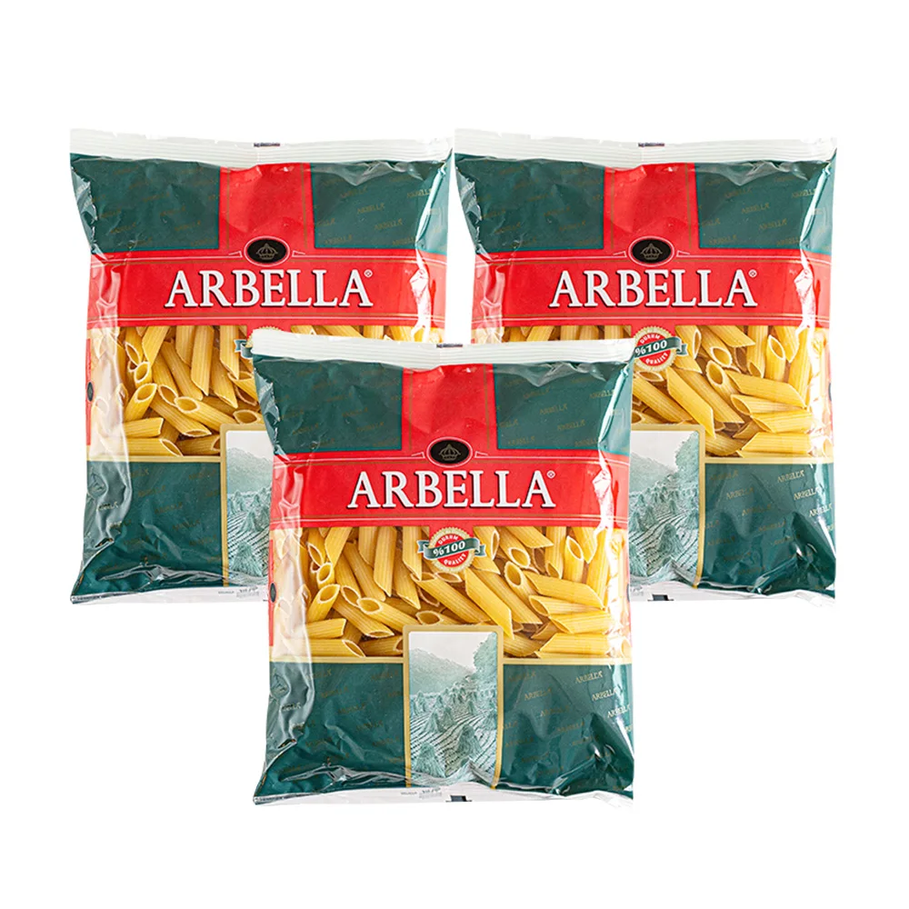 Arbela penne Durum, espera, 500g x 3 piezas