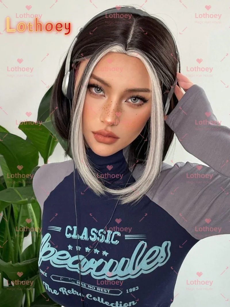 شعر مستعار مستقيم بوب 613 قطف الصباغة بين الألوان 2025 تصفيفة الشعر الشعبية لون شخصية يرتدي مريحة ومريحة