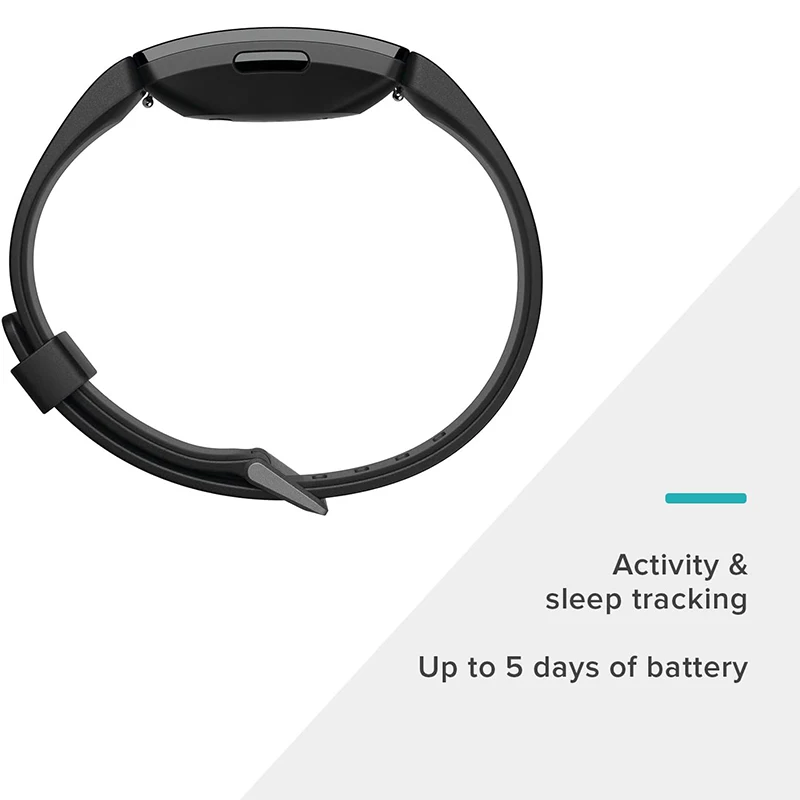 ساعة Fitbit Inspire HR الذكية لتتبع اللياقة البدنية ومراقبة معدل ضربات القلب وخطوات النوم والسباحة وسوار التمارين الصحية المقاوم للماء