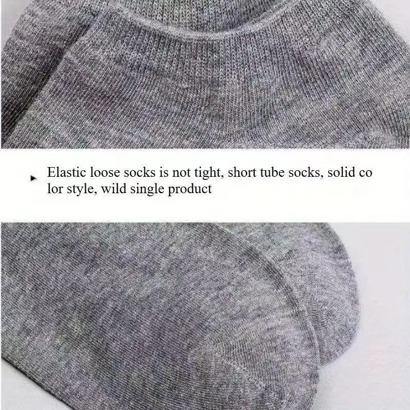 20 paires de chaussettes de sport classiques noires, blanches et grises de couleur unie, douces et respirantes, un incontournable pour un usage quotidien décontracté