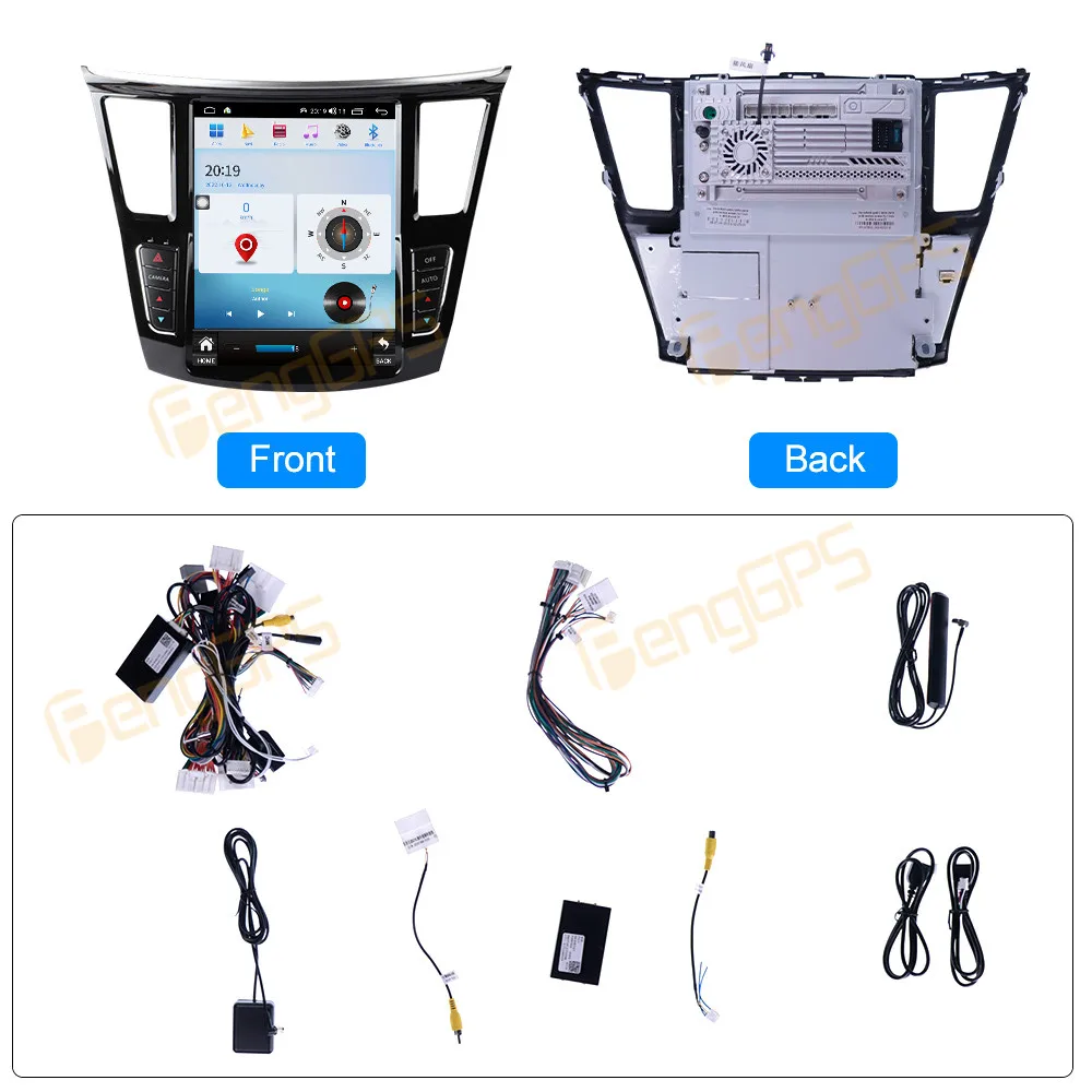 For Infiniti QX60 JX35 2012-2019 Car Radio Wireless Carplay Android Auto Intelligent System Multimedia Player  GPS Navi Touch
