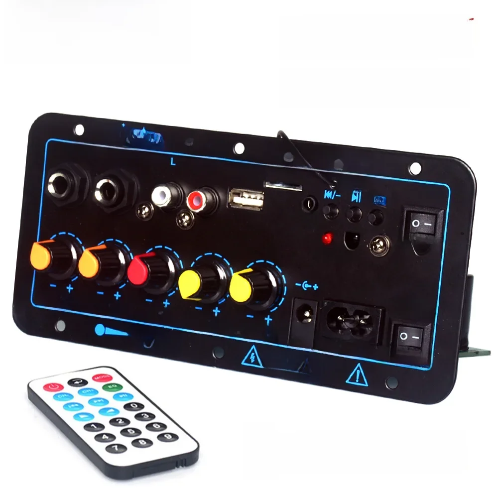 Woopker D20 Bluetooth Amplifier Board 60-200W Subwoofer AMP do domowego systemu audio / samochodu / ciężarówki / kampera / kampera USB FM Radio TF Player — zdjęcie produktu 7