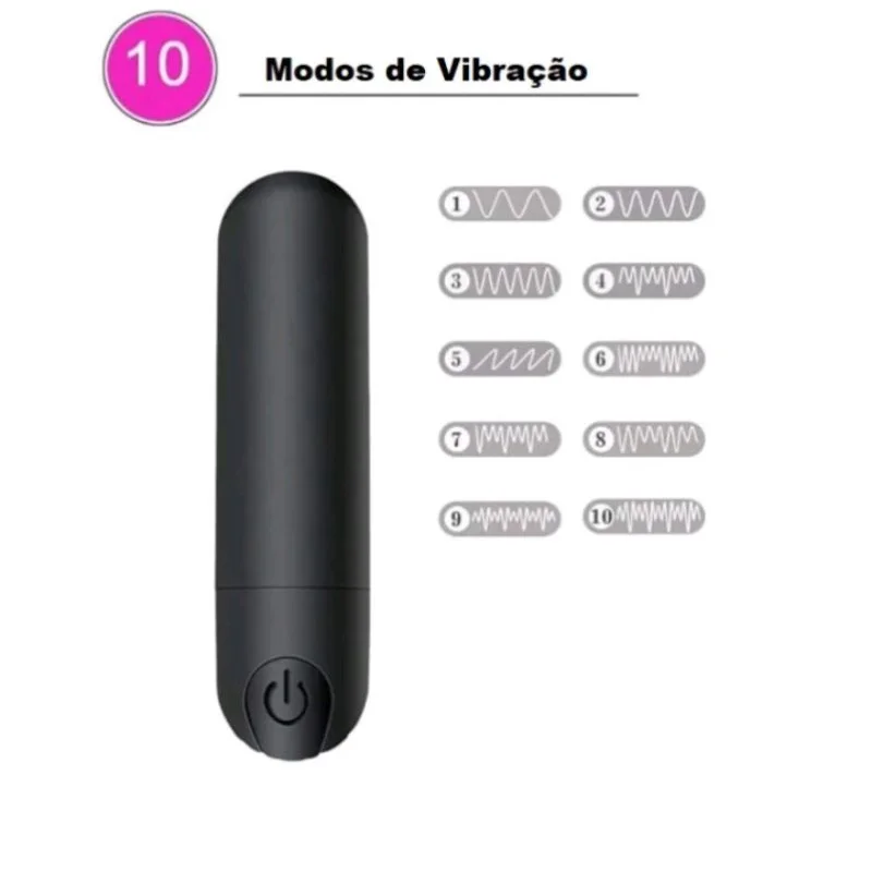 Mini Bullet Vibrator for Women Rechargeable Wireless Vibrating Anal Vibrator Clitoris Stimulus Dildo Adult Sex Toys 10 V