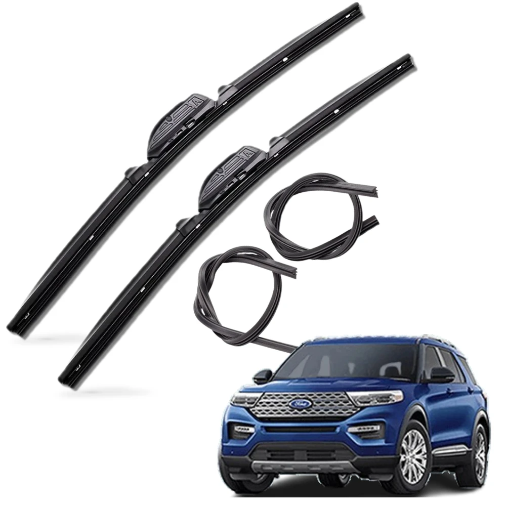 1 + 1 + 1 Ford Explorer Pure Type Premium Wiper Brush with refillable Rubber