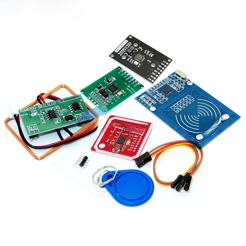 Module RFID NFC RC522 MFRC-522 PN532 RDM6300, Kits S50 13.56 Mhz 125Khz 6cm avec étiquettes SPI, écriture et lecture pour arduino uno 2560