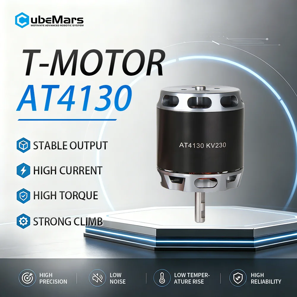 T-MOTOR AT4130 Long Shaft Fixed Wing VTOL Motor KV230/KV300/KV450 DRONE DIY PARTS for Rc Fpv Fixed Wing Drone Airplane Aircraft