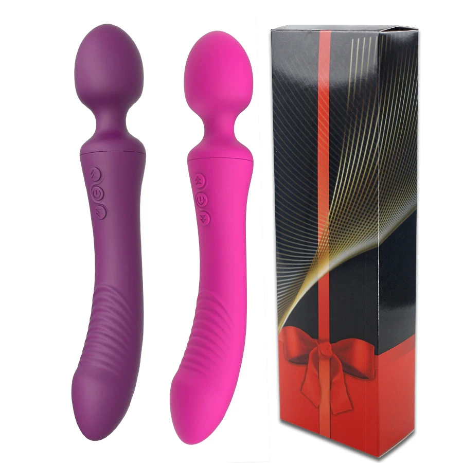 FLXUR Powerful Dildos Vibrator Dual Motor Wand G-Spot AV Massager Sex Toy For Woman Clitoris Stimulator For Adults Masturbator