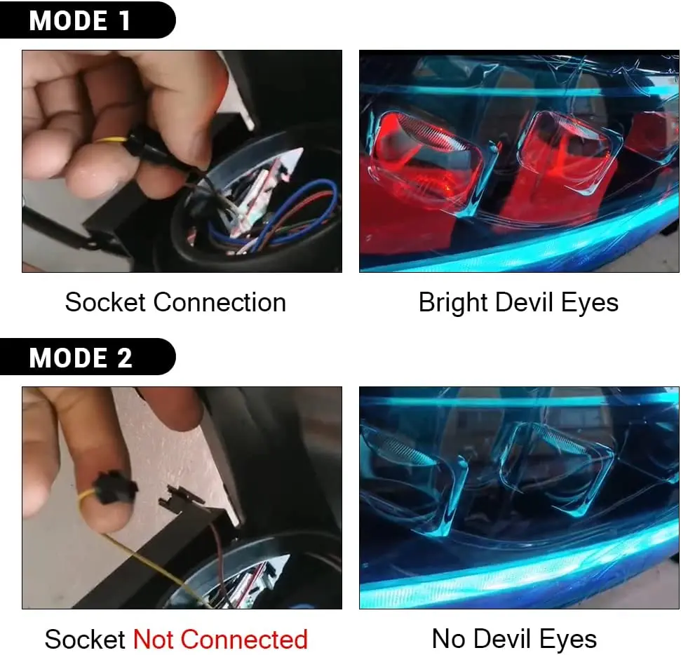 LED Headlight for 8th Gen Honda Accord 2008 - 2012 Head Lamp Front Light Assembly DRL  Animation Devil Eye Turn Signal