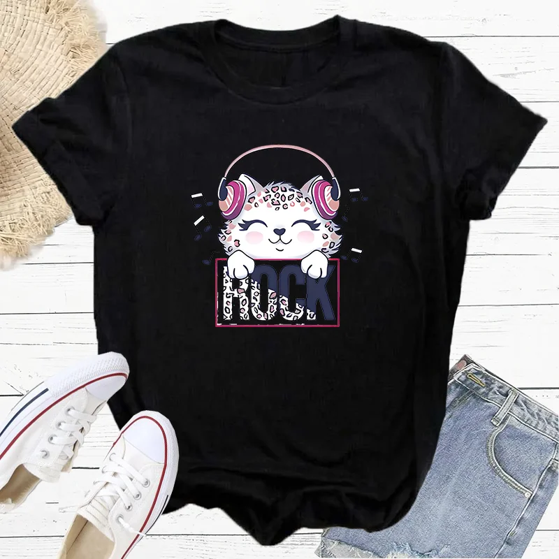 BUMZEE Teal & Pink Half Sleeve Girls Fashion Sports Women's T-Shirt Harajuku Graphic Clothing Women's Top,Drop Ship