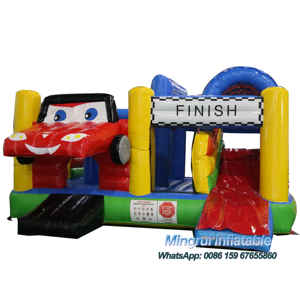 

Inflatable Cars Bouncing House with Slide