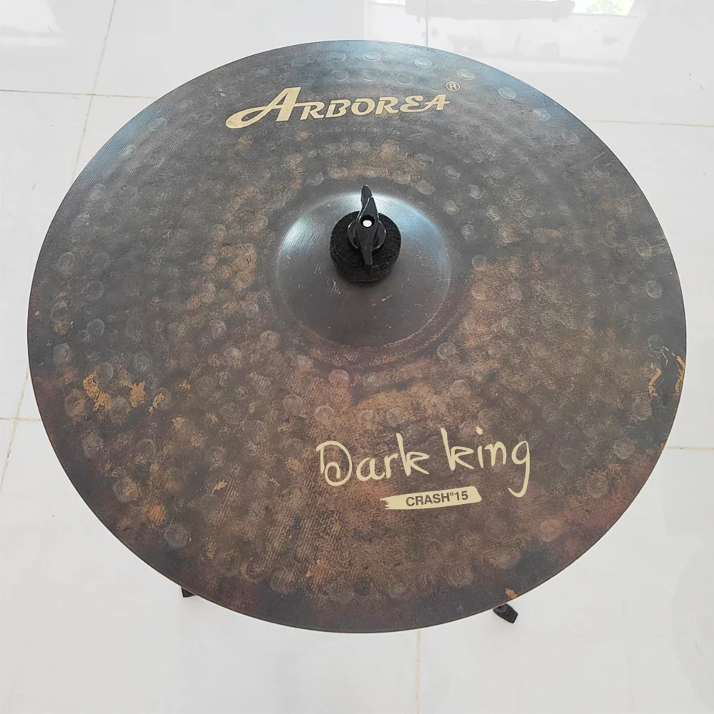 15 Inch B20 Crash Cymbal – Handmade Drum Set Cymbal with Quick Attack