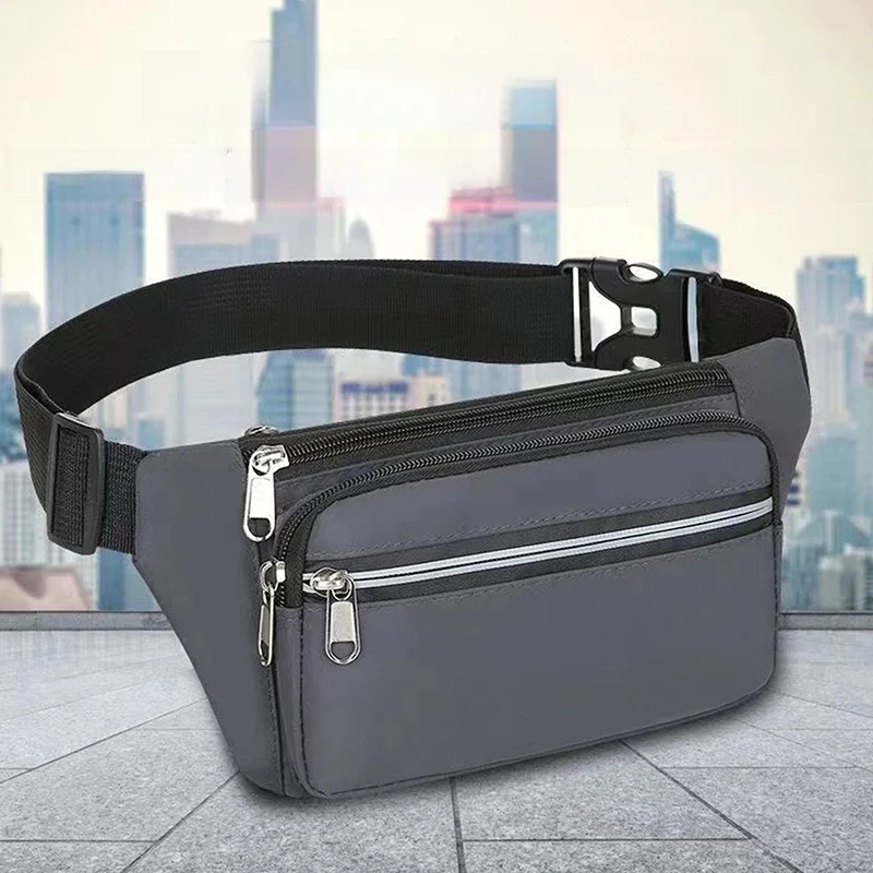 Sac banane décontracté pour hommes et femmes, sac banane, sac à main, grand sac de ceinture pour téléphone, sacs de hanche, poudres, voyage en plein air, gels, mode