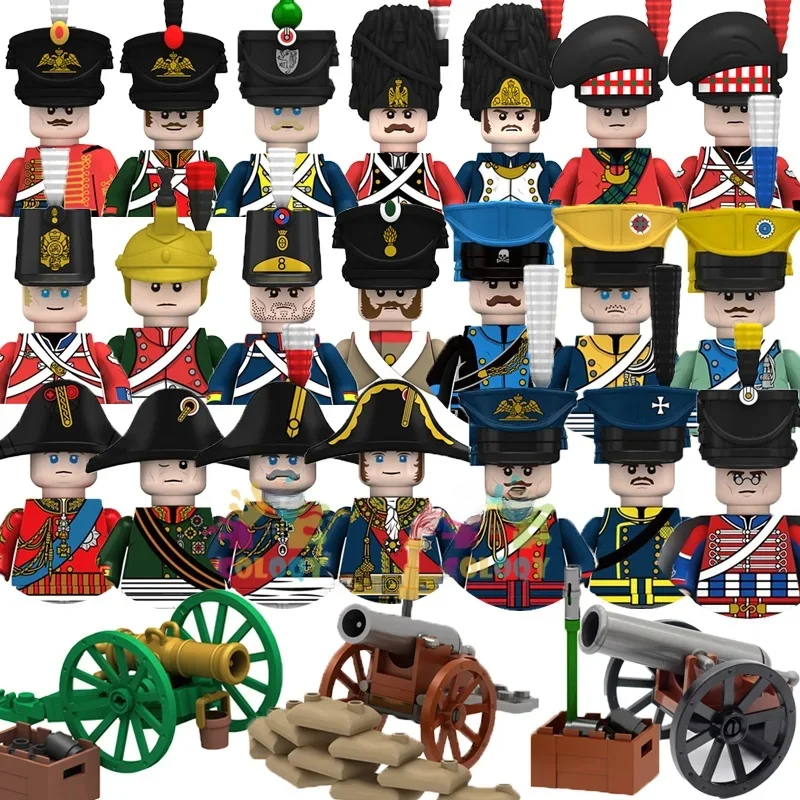 Zabawki dla dzieci wojny napoleoniczne klocki 4 boczne drukowane żołnierze generałowie Mini figurki zabawki dla dzieci prezenty na urodziny — 2