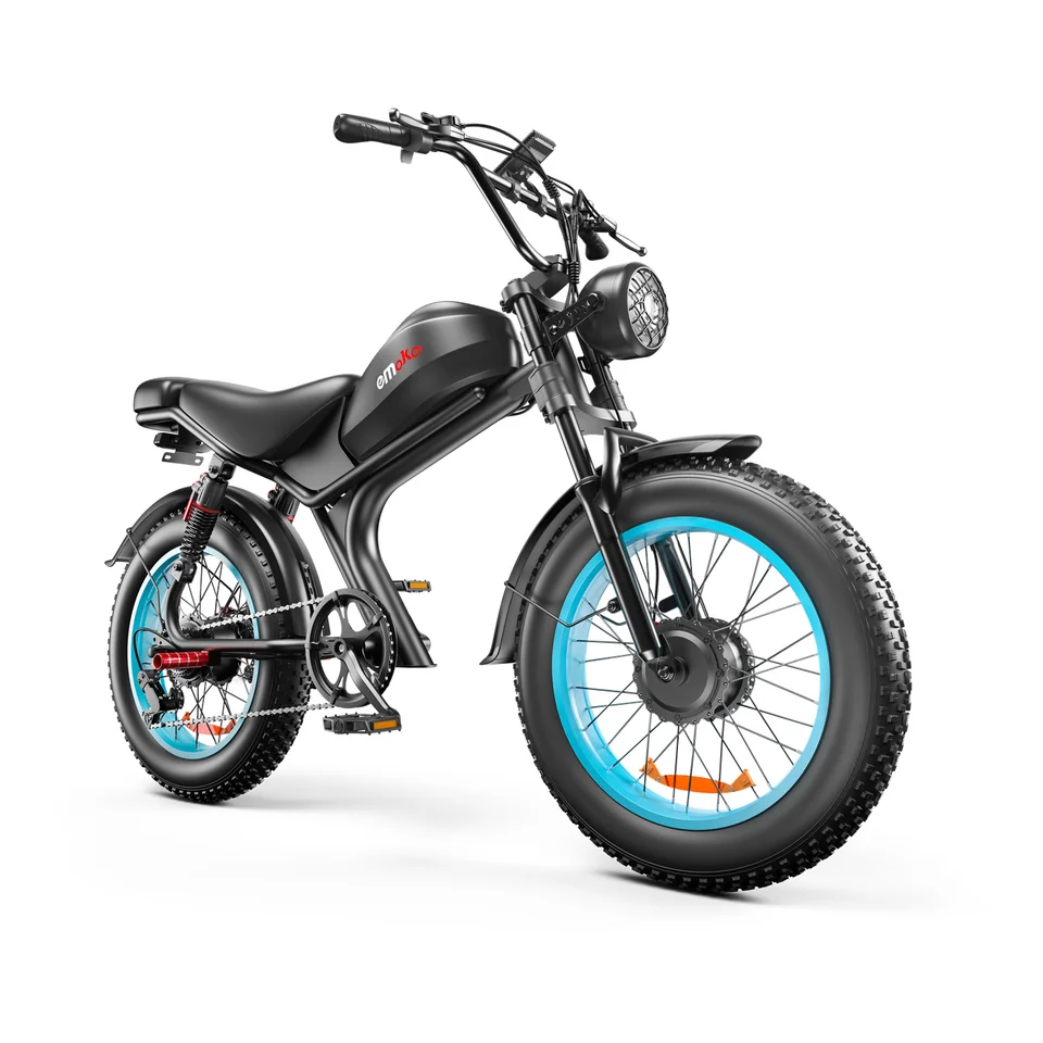 Emoko C93 adult E-bike 1000W*2 48V23Ah battery commute Electric Bike,20-inch Fat Tire E-Mountain bike image 5