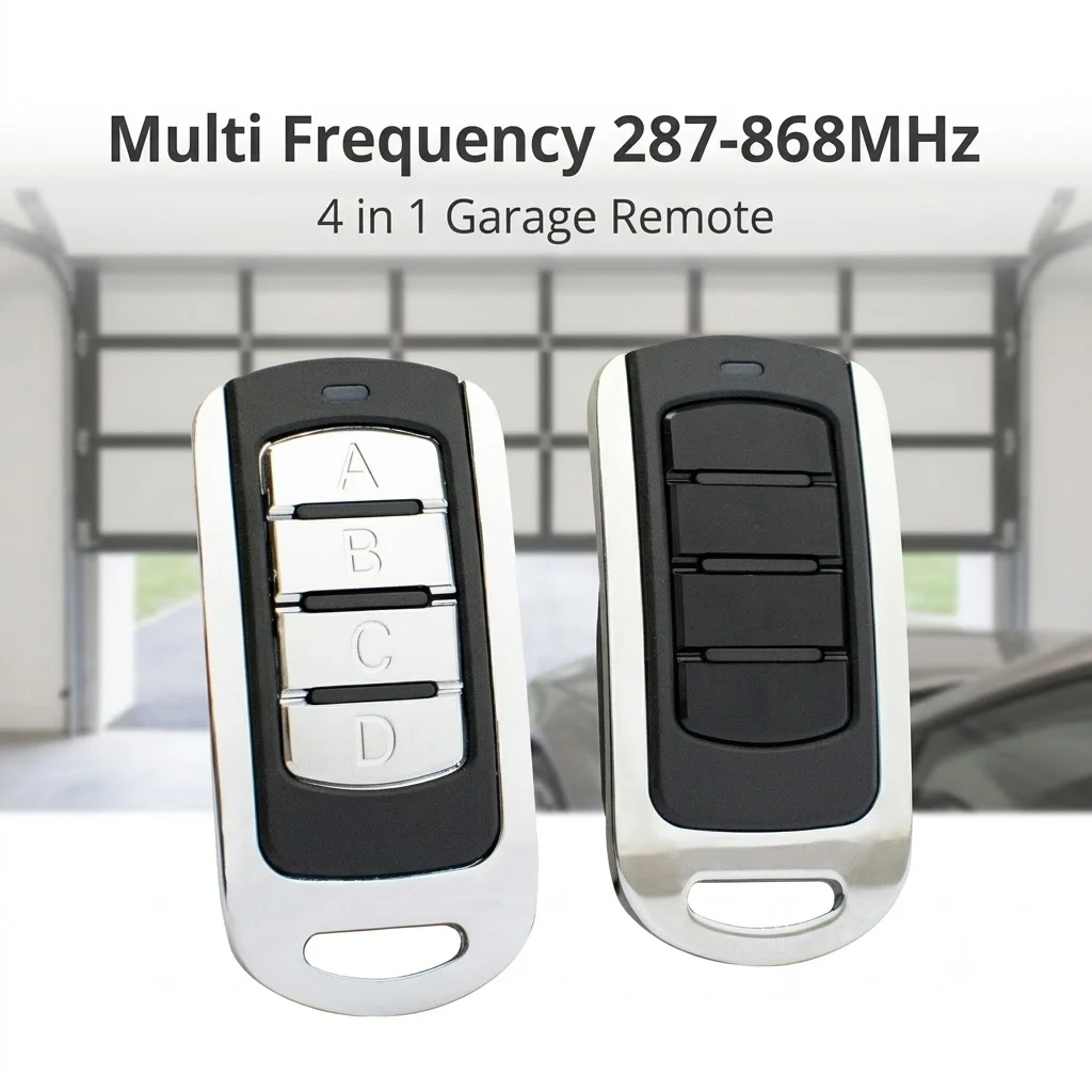1-5PCS Multi Frequency 287-868MHz 4 in 1 Garage Remote Clone 434.42mhz 868.35mhz 433.92 Command Transmitter