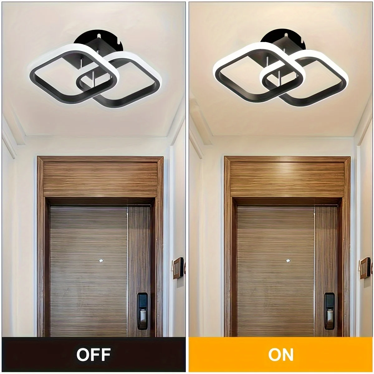 Plafonnier LED au Design Moderne, Éclairage d\'Nik, Luminaire Décoratif de Plafond, Idéal pour un Couloir, un délégations ou un Bureau, AC 220V