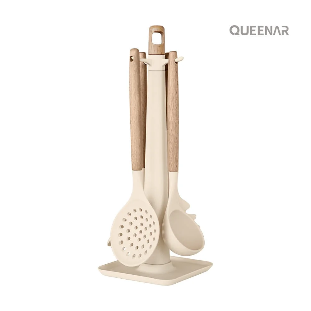 [Quinna] Loving Cookwood Silicone kitchen tool 5-kind set