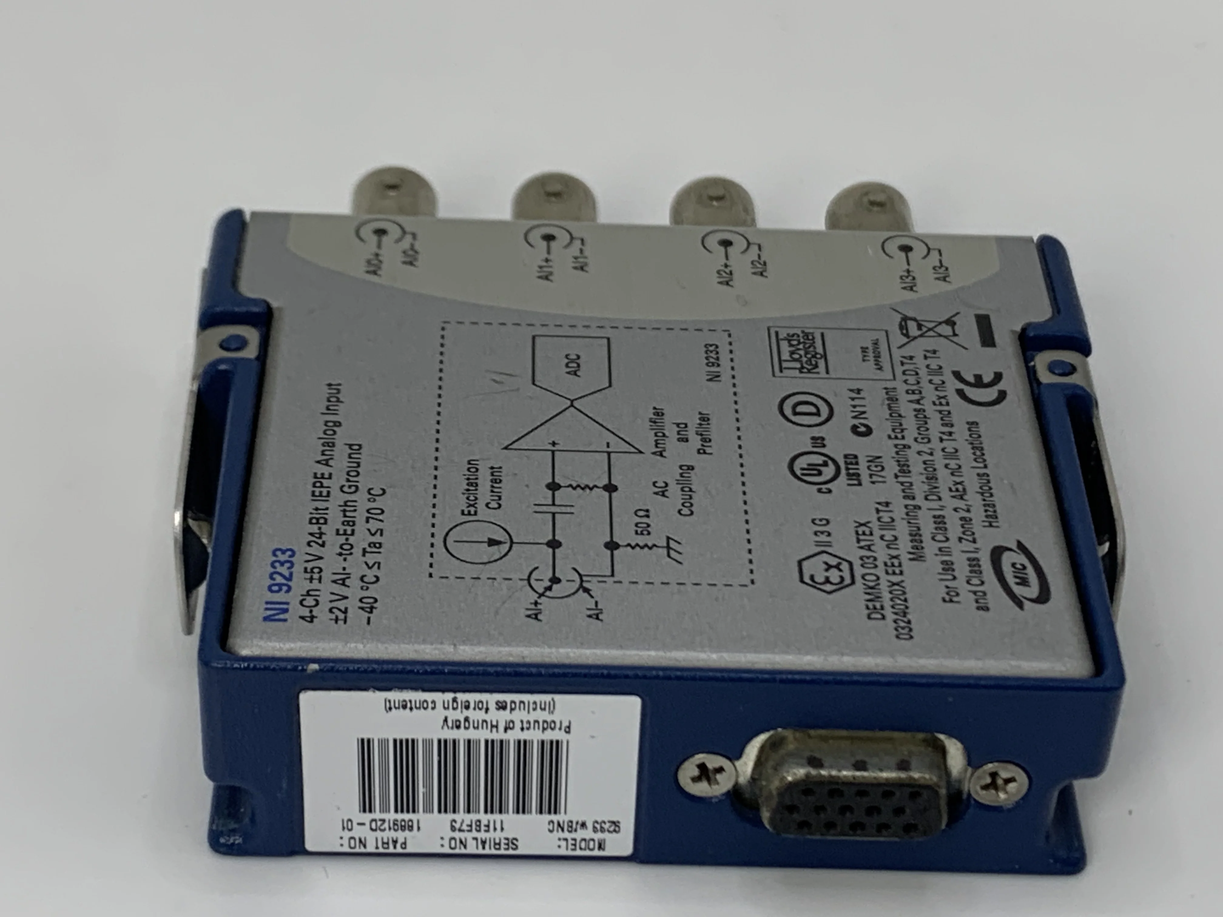 National Instruments NI 9233 NI-9233 Analog Input Module -