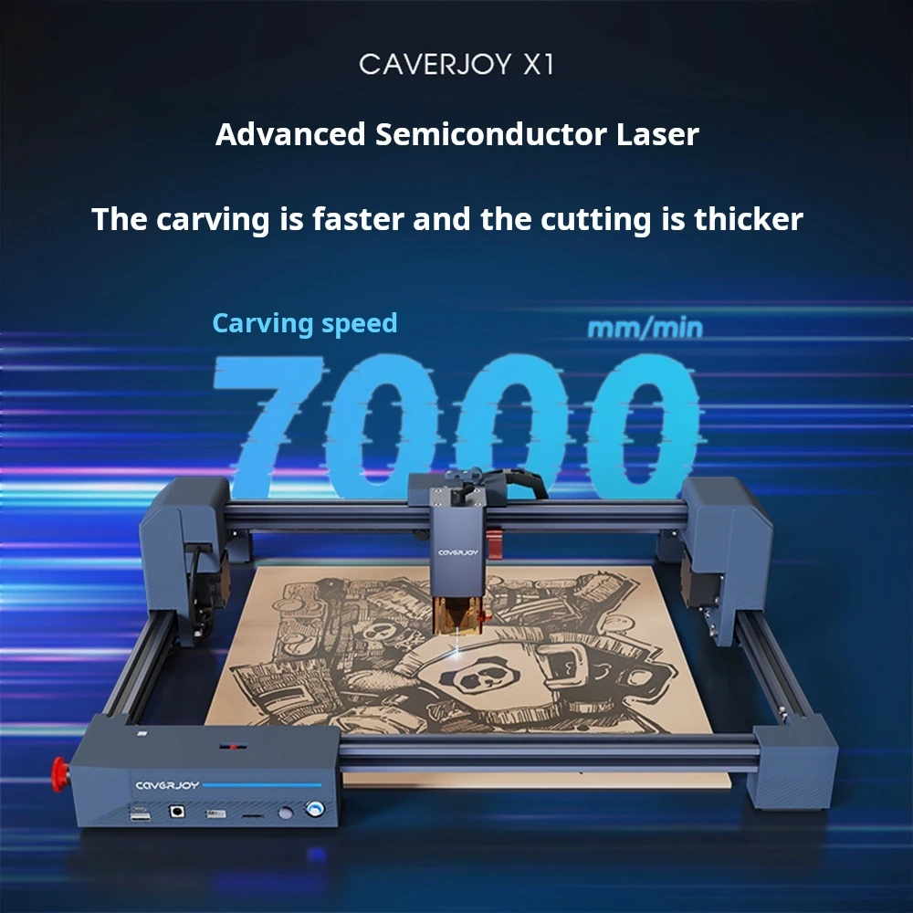 Laser Engraving Machine DIY CNC Laser Engraver Printer 5W USB WiFi APP Logo Marker Machine Household Woodwork Marking Machine