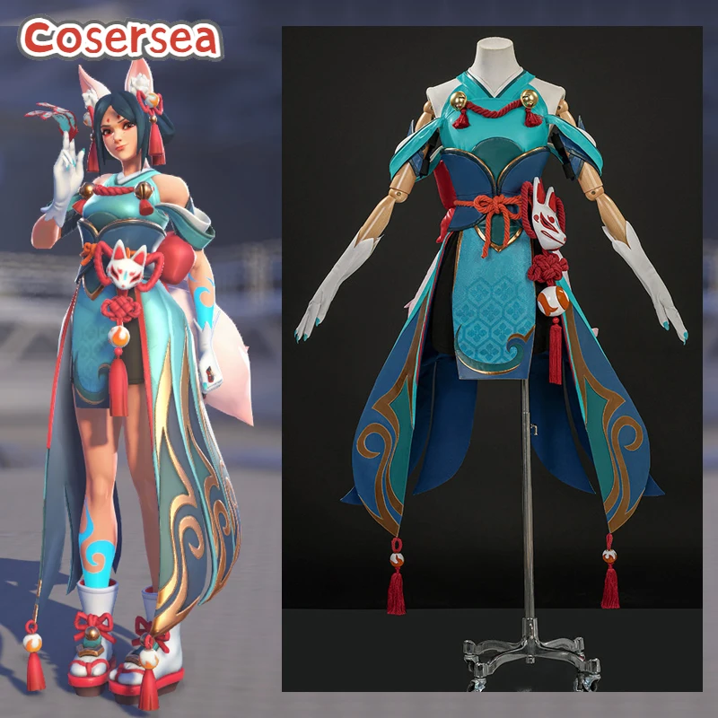 

Костюм для косплея Inari Kiriko из игры OW, женская униформа для ролевых игр на Хэллоуин, карнавальный наряд, полный комплект