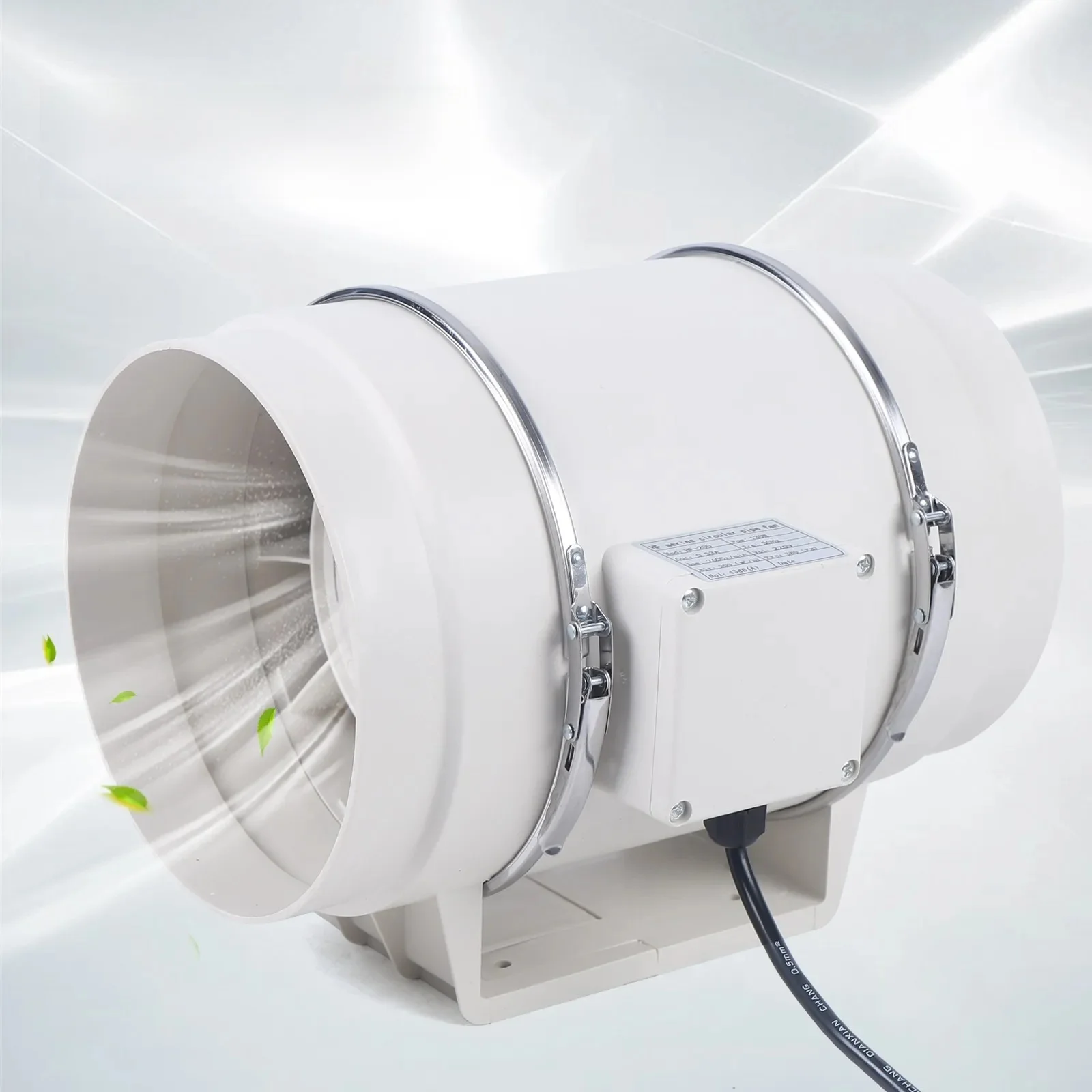 Ø100 150 mm 200 mm kanaalventilator, ventilatie-afzuigventilatoren, badkamerafzuigventilatorventilatie voor keukenkanaal, ventilatieopeningen, badkamer - afbeelding 2
