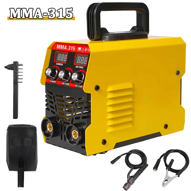 MMA-315 آلة لحام محمولة شاشة مزدوجة العاكس قوس لحام كهربائي 220 فولت الحالي قابل للتعديل آلة لحام مدمجة #1