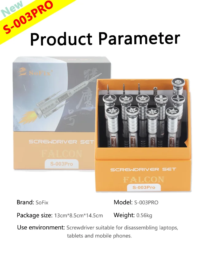 S-003PRO MacBook and iPhone Screwdriver Set