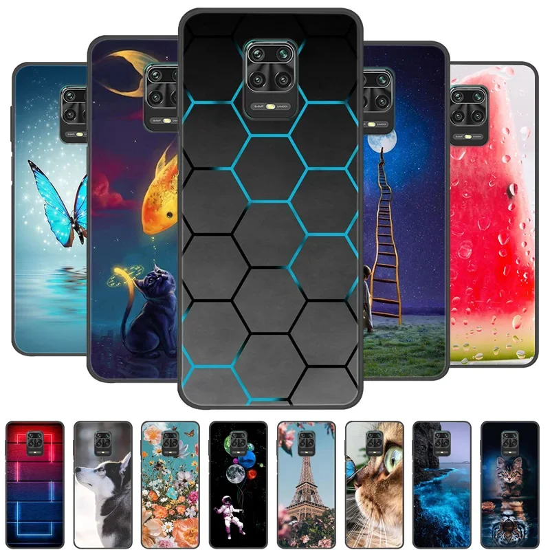 Pour Redmi Note 9S étui en Silicone souple TPU couverture arrière pour Xiaomi Redmi Note 9Pro Note9 9S Coque pare-chocs Redmi 9 Note9 Pro Coque Capa