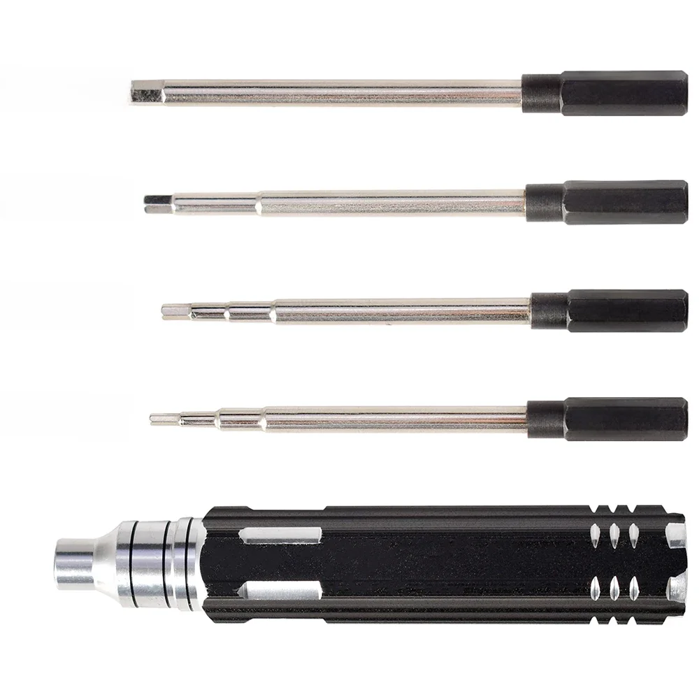 Pièces RC 4 en 1, tournevis hexagonal 1.5mm 2.0mm 2.5mm 3.0mm, Kit d'outils en métal pour hélicoptère RC voiture avion Drone avion