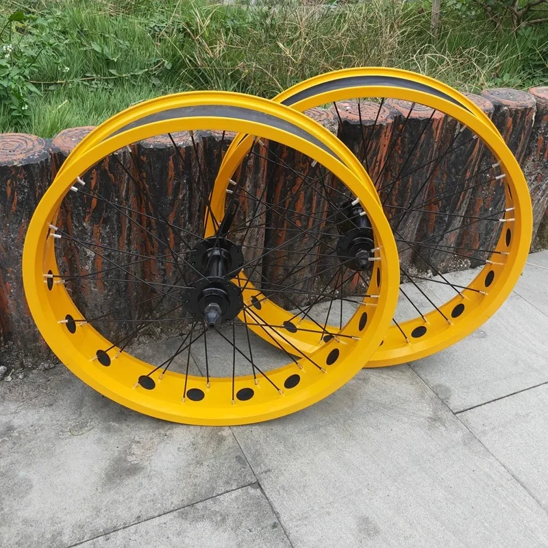 AliExpress Kalosse-Mountain Bike Wheels, 2 Bearings Hubs, 20 Inch Snow Bicycle Wheel, 135mm, 190mm, 20x4.0