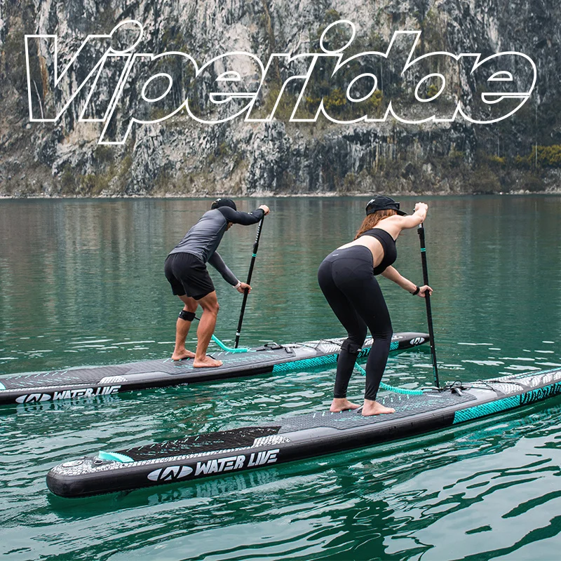 Água Live Professional Racing Sup Board, motor elétrico com acessórios, inflável Stand Up Paddle Boards, 14'0"