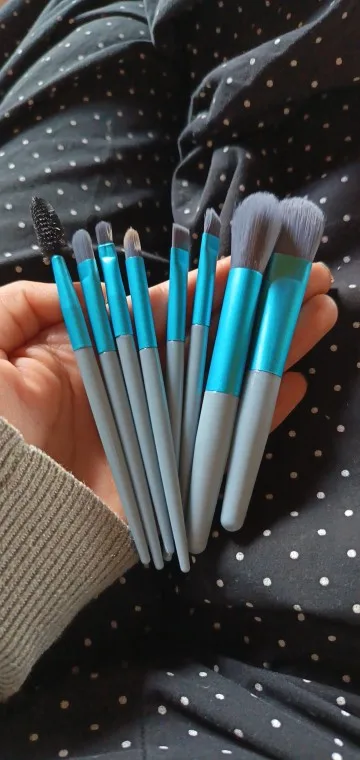 New 8Pcs Makeup Brush Set Makeup Concealer Brush Blush Loose Powder Brush Eye Shadow Highlighter Foundation Brush Beauty Tools photo review
