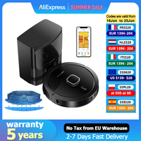Liectroux G7 LDS Robot Vacuum Cleaner & Mop Combo,Self Empty,Laser Lidar Navigate,Multi-floor Map,6.5KPa,Carpet Boost,180Min Run