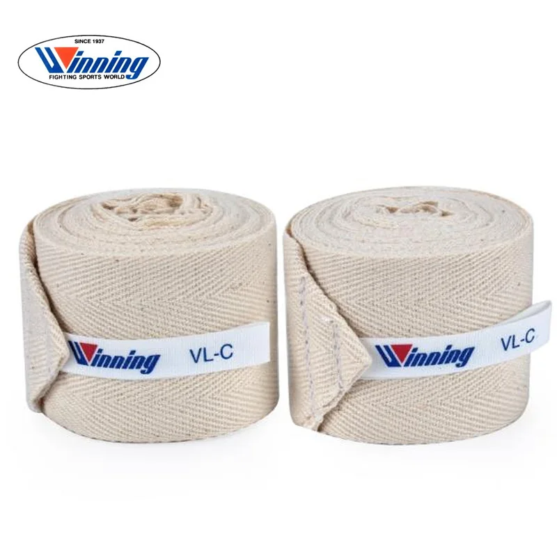 Winning Boxing Training Bandage VL-C Non Elastic Cotton 4m Length For Sanda Muay Thai Karate Sports Original Import from Japan